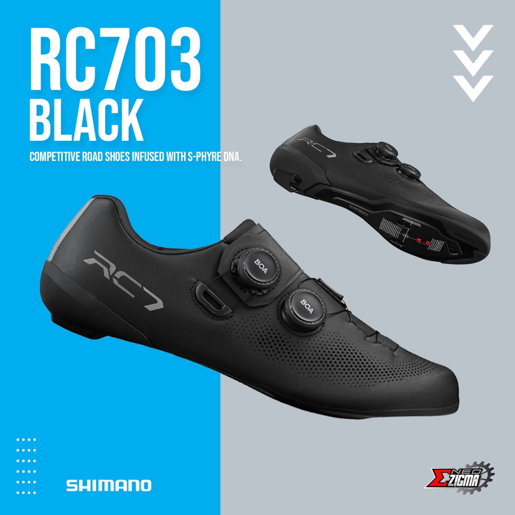 Shoes Road SHIMANO On road Road Competition RC703 Wide Men BOA Ind. Pack Neo Zigma